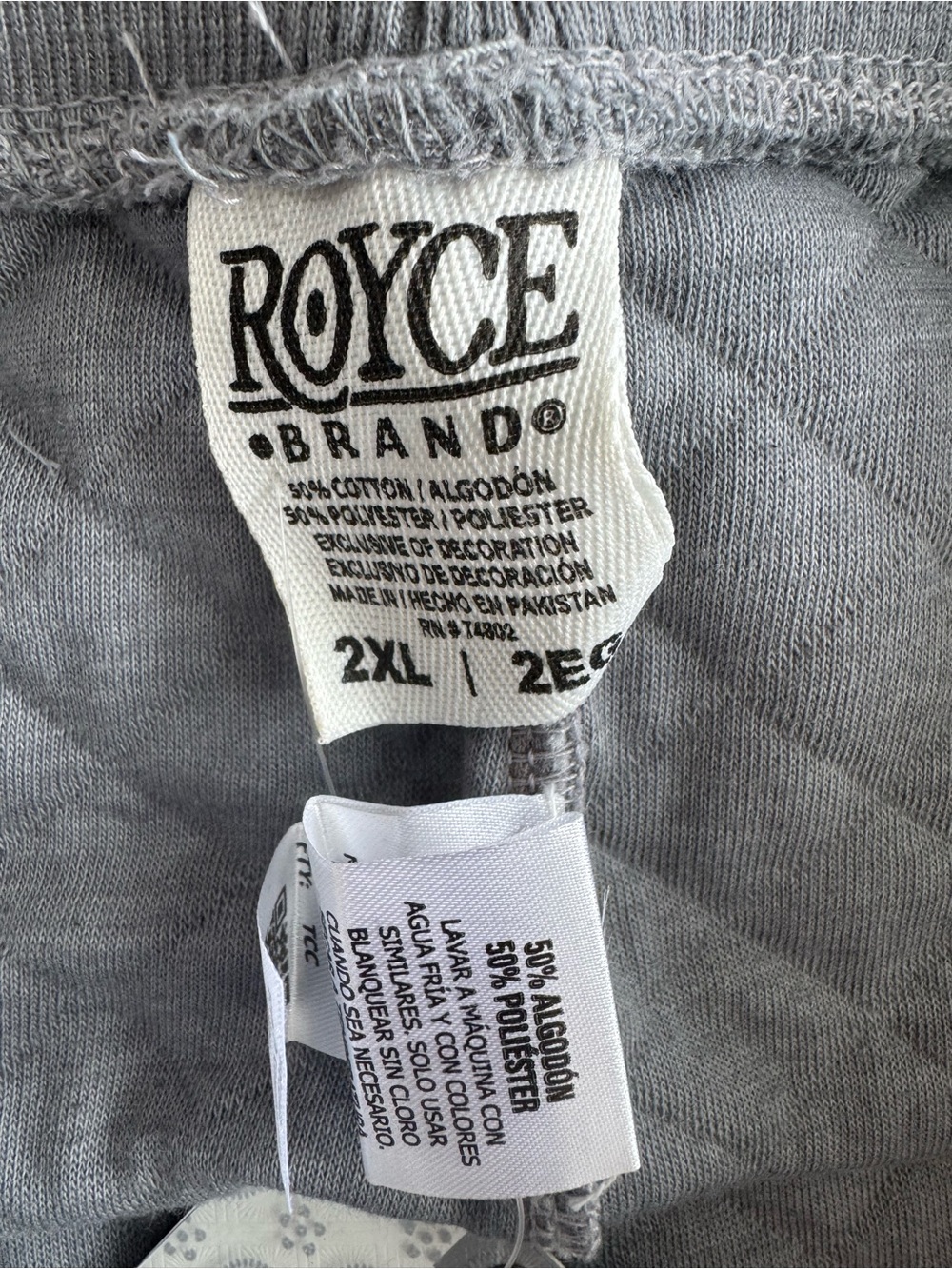 Quilted Gray Women's Athletic Shorts with Elastic Waistband - Picture 3 of 5